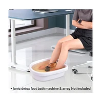 Yescom Ionic Detox Foot Bath Tub Massage Basin for Detox Foot Spa Machine Health Care