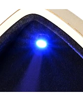 Luxury Heart Shape Led Ring Box Jewelry Wedding Engagement Proposal Light Case