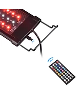 AquaBasik Aquarium Led Light with Timer Dimmable Lamp Remote Control Fish Tank