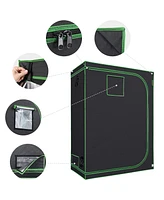 Yescom 60"x32"x80" Indoor Grow Tent Reflective Mylar Hydroponic Plant Window