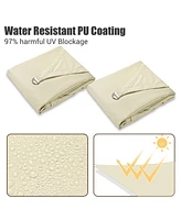 10x13 Ft 97% Uv Block Rectangle Sun Shade Sail Top Canopy Outdoor Patio 2 Pack