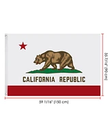 3x5 Ft California State Flag Republic Bear Polyester Grommets Garden Banner