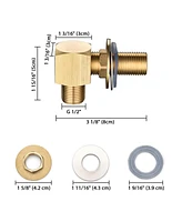 Aquaterior Wall Mount Faucet Installation Kit for Commercial Sink Backsplash