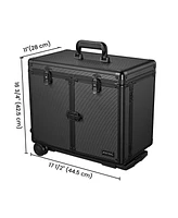 Byootique Professional Hair Stylist Rolling Tool Box Makeup Artist Train Case