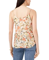 1.state Women's Printed Pin-Tuck V-Neck Camisole Top