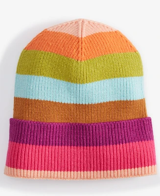 On 34th Women's Colorblocked Cuffed Beanie, Created for Macy's