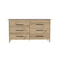 Fm Furniture Luxor 6 Drawer Double Dresser