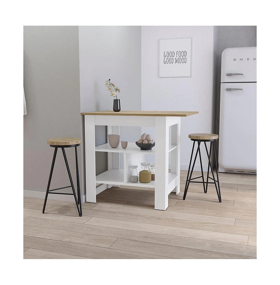 Fm Furniture Lisbon Kitchen Island