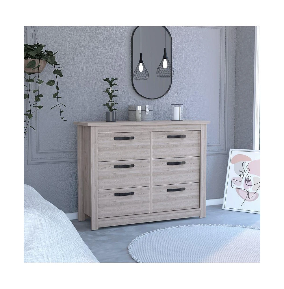 Fm Furniture Westport Six Drawer Double Dresser