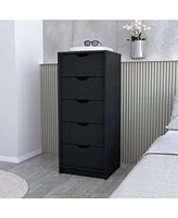 Fm Furniture Dillon 5 Narrow Drawer Dresser