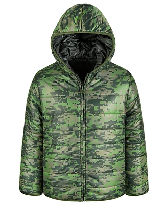 Epic Threads Little & Big Boys Camo to Solid Reversible Hooded Puffer Jacket, Created for Macy's