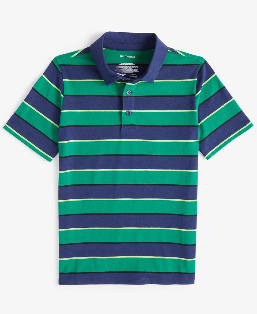 Epic Threads Little & Big Boys Striped Polo, Created for Macy's