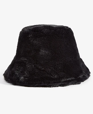 I.n.c. International Concepts Women's Faux-Fur Bucket Hat, Created for Macy's