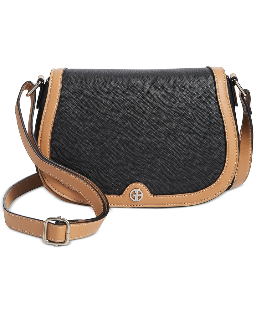 Giani Bernini Saffiano Small Saddle Crossbody, Created for Macy's