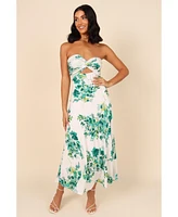 Petal and Pup Women's Teagan Strapless Midi Dress