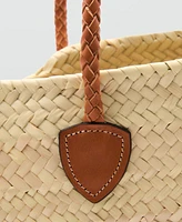 Mango Women's Double Strap Basket Bag