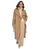 Donna Karan New York Women's Belted Notched-Collar Trench Coat