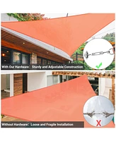 Yescom Triangle Sun Shade Sail Hardware Kit 304 Anti-Rust Stainless Steel Lawn 2 Pack