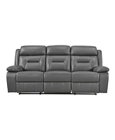 Homelegance White Label Corvallis 87" Double Reclining Sofa