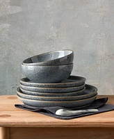 Denby Studio Grey 4 Piece Coupe Plate Set