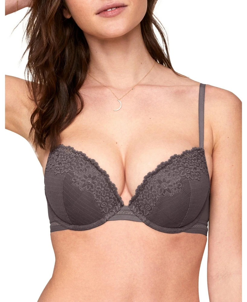 Adore Me Women's Larina Push Up Plunge Bra