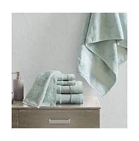 Home Outfitters 100% Cotton 6pcs Bath Towel Set , Absorbent, Bathroom Spa Towel, Transitional