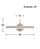 Possini Euro Renaissance 16" Wide Polished Nickel Led Picture Light - Possini Euro Design