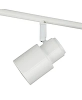 Pro Track Melson 4-Head 6.5W Led Ceiling Track Light Fixture Kit Spot-Light GU10 Dimmable Adjustable White Modern Transitional Kitchen Bathroom Living