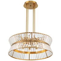 Vienna Full Spectrum Melwick Soft Gold Chandelier Lighting 28" Wide Modern Crystal Hourglass Shade 12-Light Fixture for Dining Room House Home Foyer K