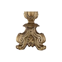 Barnes and Ivy Dubois Traditional French Country Console Table Lamp 37.25" Tall Antique Gold Crystal Chandelier Drum Shade Decor for Living Room Bedro