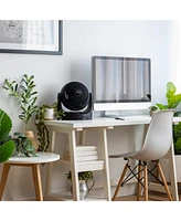 Iris Usa Woozoo Fan, Small Oscillating Desk Fan, Table Air Circulator, 3 Speeds, 52ft Max Air Distance, 12 Inches, 112° Adjustable Tilt