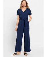 Olsen Women's Anna Fit Wide Leg Jumpsuit