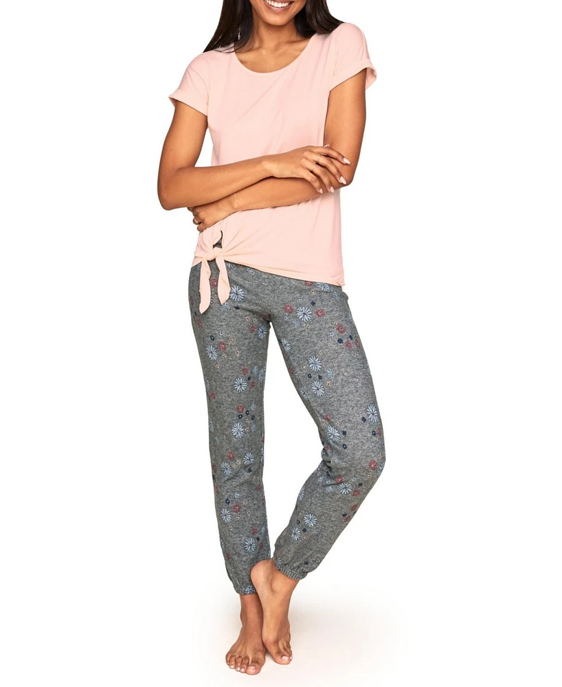 Adore Me Women's Anna Pajama T-Shirt & Sweatpant Set