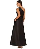 Adrianna Papell Women's Embellished One-Shoulder Sleeveless Ballgown