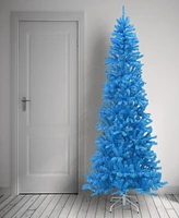 National Tree Company 7.5 ft. Light Blue Tree with White Stand