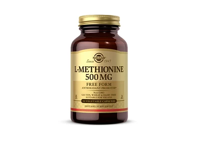 Solgar L-Methionine, 500 mg, 90 V Caps