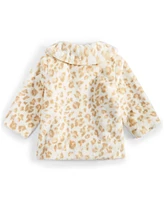 First Impressions Baby Girls Faux-Fur Leopard-Print Coat, Created for Macy's