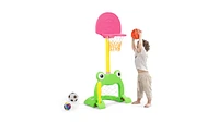 Slickblue 3-in-1 Kids Basketball Hoop Set Stand