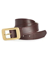 Style & Co Women's Rectangle-Buckle Faux-Leather Belt