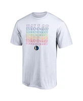 Fanatics Men's White Dallas Mavericks Team City Pride T-Shirt