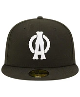 New Era Men's Black Akron RubberDucks Black Tyrites Theme Night 59FIFTY Fitted Hat