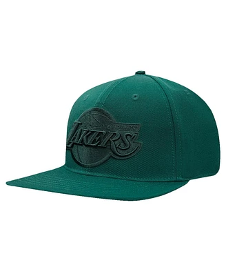 Pro Standard Men's Forest Green Los Angeles Lakers Tonal Logo Snapback Hat