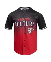 Pro Standard Men's Black Miami Heat 2023/24 City Edition Mesh Baseball Jersey