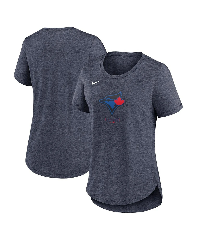 Nike Women's Navy Toronto-Blue Jays 2024 City Connect Tri-Blend T-Shirt