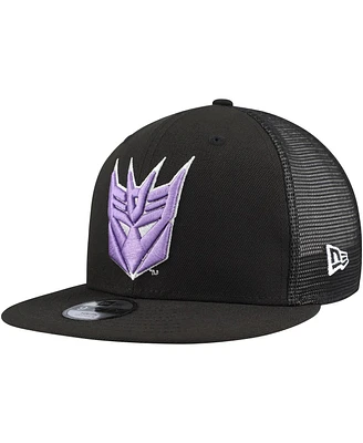 New Era Big Boys and Girls Black Transformers 9FIFTY Trucker Snapback Hat