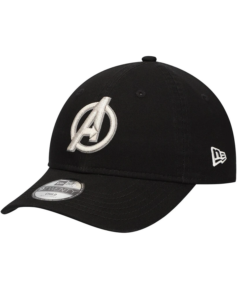 New Era Preschool Black The Avengers 9TWENTY Adjustable Hat