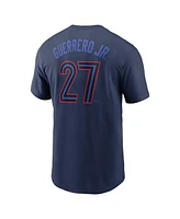 Nike Men's Vladimir Guerrero Jr. Navy Toronto Blue Jays 2024 City Connect Name Number T-Shirt