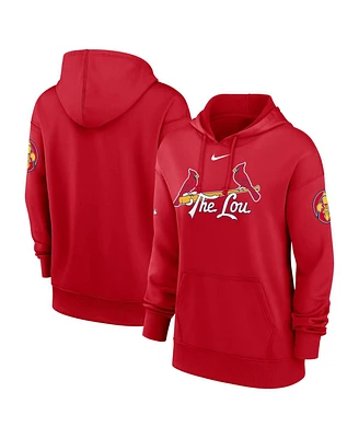 Nike Women's Red St. Louis Cardinals 2024 City Connect Authentic Collection Practice Performance Pullover Hoodie