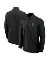 Fanatics Signature Men's Black San Francisco Giants Front Office Woven Full-Zip Jacket