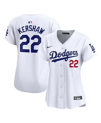 Nike Women's Clayton Kershaw White Los Angeles Dodgers Home Limited Player Jersey